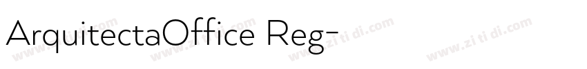 ArquitectaOffice Reg字体转换